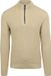 No Excess Luxe Sweater met Halve Ritssluiting en Effen Jacquard - Heren - XXL - Cement