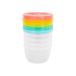 Badabulle B004304 250 ml Maxi Porties Bewaarbakjes Blauw, Roze, Transparant, Geel
