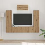 Prolenta Maison Exclusive - Meuble TV exclusif - Ensemble de 7 pièces en bois stratifié imitation chêne massif