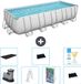 Bestway Power Steel Rechthoekig Zwembad - 640 x 274 x 132 cm - Grijs