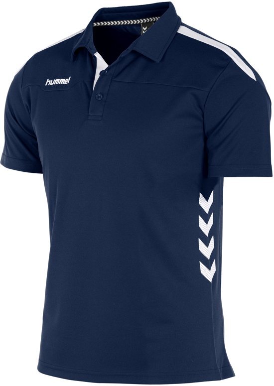 Hummel Valencia Polo Sportpolo Heren - Navy-White