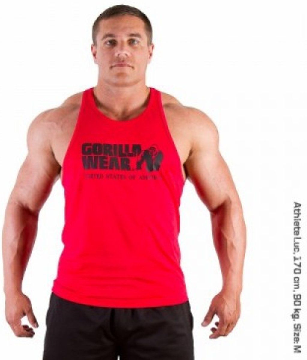 Gorilla Wear Classic Tank Top Red - XXL