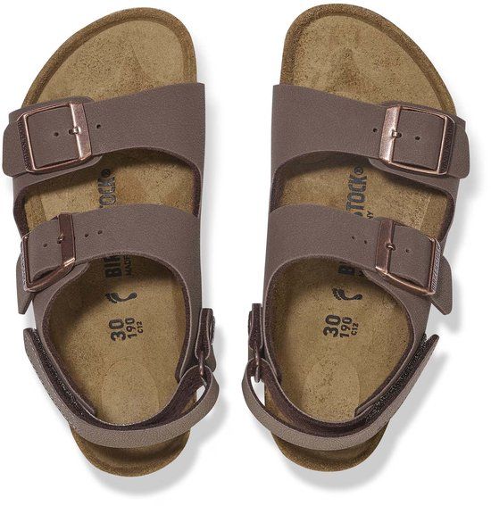 Birkenstock Milano Hl Kids Sandalen, Birkibuc - Bruin - Maat 30