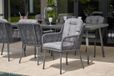 Santika Furniture Santika Tendenza/Gianna 180 cm dining tuinset 5-delig Grijs-antraciet