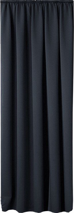 JEMIDI Blackout Curtain - 245x140cm - Grey - with Pleat Band