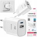 Swissten Chargeur rapide GaN 1x USB-C 25W PD + 1x USB-A 18W QC