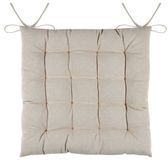 Stof Textile stoelkussens DUO - beige - 38 x 38 x 3.5 cm