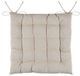 Stof Textile stoelkussens DUO - beige - 38 x 38 x 3.5 cm
