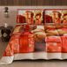 PETTI Artigiani Italiani Winterdekbed kerst 270 × 260 cm | Teddybeer 2, omkeerbaar, microvezel, 300 g/m², gemaakt in Italië