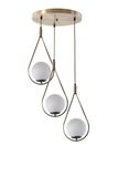 Opviq Glam Scandinavische Kroonluchter Wit/Koper 70cm
