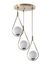 Opviq Glam Scandinavische Kroonluchter Wit/Koper 70cm