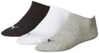 Puma - Unisex Sneakersokken - 3 Pack - Grijs/Wit/Zwart - Maat 35