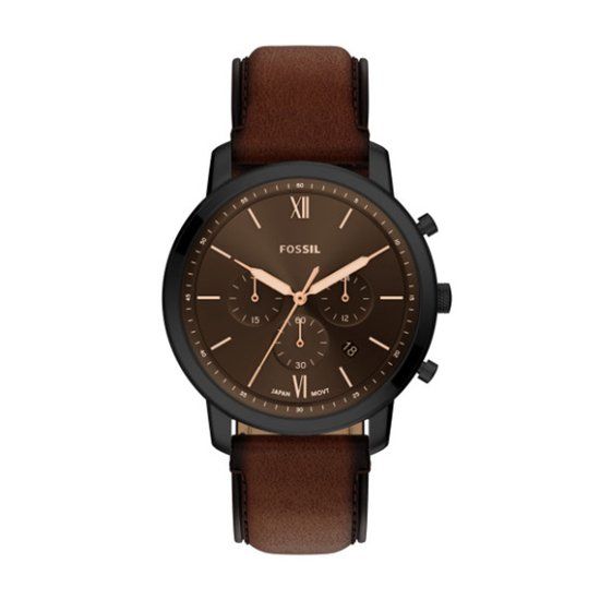 Fossil FS6163 Mannen Horloge 44 mm - Bruin