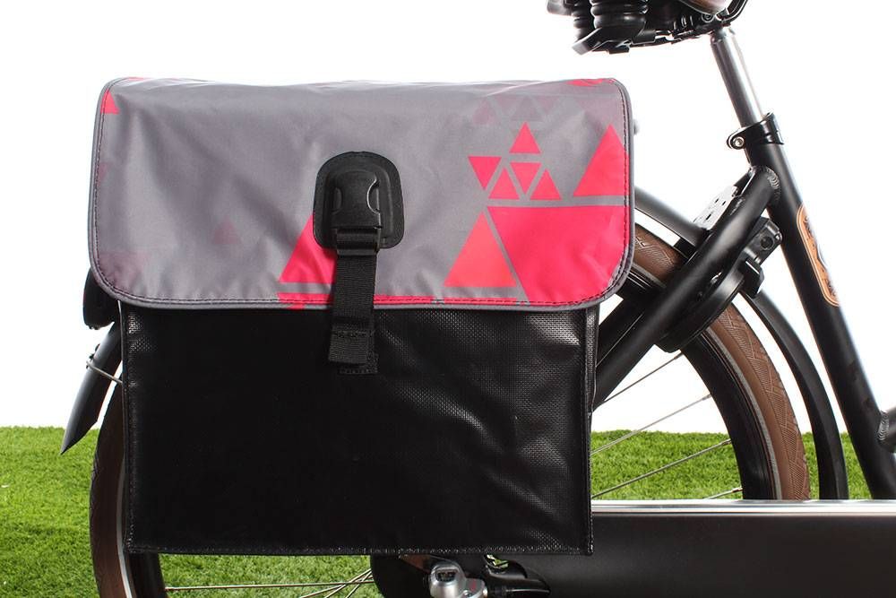Beck Dubbele fietstas 35L Small Tangram - 8719874741170
