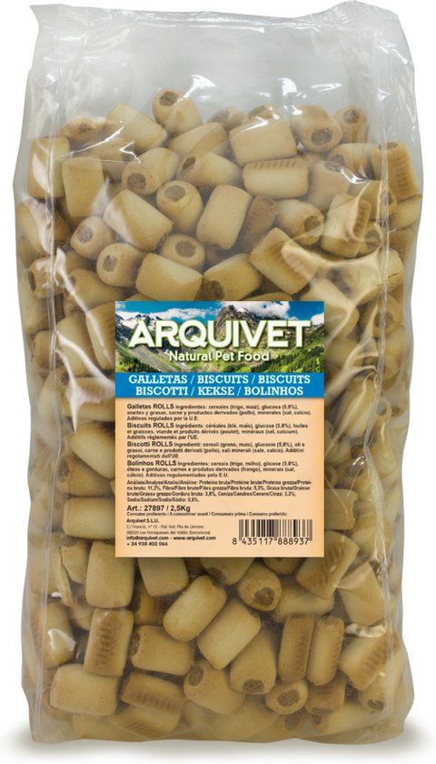 Arquivet Cookie Rolls - 2.5 kg