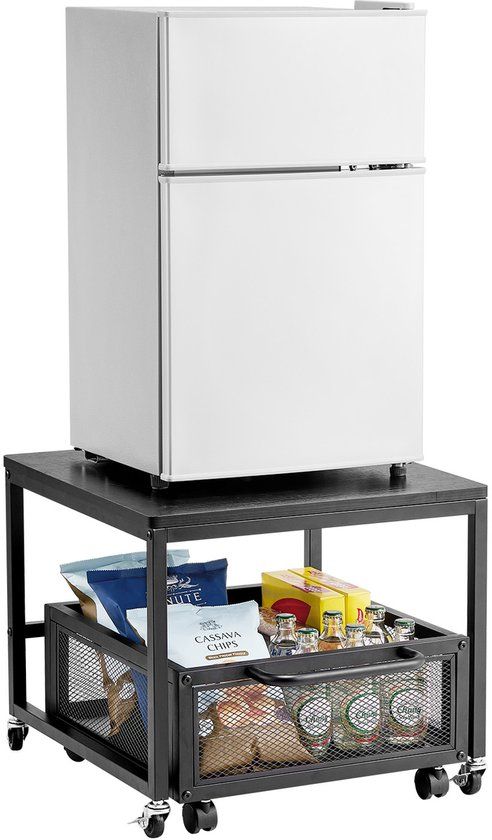 VEVOR Mini Koelkaststandaard Koelkast Tafel Organizer Oprolbaar 90kg Zwart