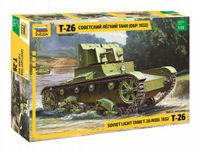 Zvezda Modelbouwpakket Militaire voertuigen - 3542 Sovjet Lichte Tank T-26 Model 1932 Plastic - 1:35 - Modelbouw
