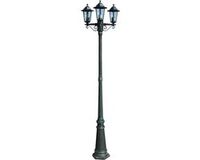 vidaXL Tuinlantaarn met 3 armen 215 cm Aluminium Donkergroen/Zwart