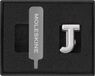Moleskine Pin voor Notebook of Planner Letter J, Letter Pin, Pas de Elastische Sluiting aan, Speciaal Aangepast Gift, Kleur Zilver