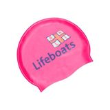 Zoggs RNLI Siliconen badmuts, comfortabele badmuts voor volwassenen, antislip voering voor volwassenen, gevormde badmuts, chloorkloppende badmuts (één maat)