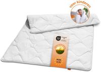 sleepling ultralichte zomerdekbed - kinderdekbed 100x135 cm - allergievriendelijke microvezelhoes - als lichte kinderdeken, dun dekbed en zomerdeken voor kinderen - Made in EU - 100 x 135 cm - wit