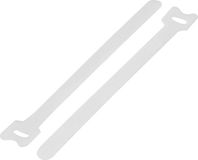 TRU COMPONENTS TC-12351680 Klittenband kabelbinder Om te bundelen Haak- en lusdeel (l x b) 210 mm x 16 mm Wit 20 stuk(s)