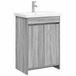 vidaXL Badkamermeubel Set Grijs Sonoma 81 x 40 x 84,5 cm Bewerkt Hout