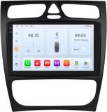 Happiq Autoradio met Bluetooth - Carplay - Voor Mercedes-Benz C-Klasse / CLK-Klasse (W203 / W209 / S203 / A209 / W168) - Geschikt voor Apple en Android - Stereo - Navigatie - Navigatiesysteem auto - 4GB 32GB