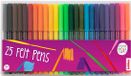 Lobbes Viltstiften, 25 stuks, Multicolor
