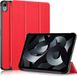 Lunso - Housse livre pliante pour Apple iPad 10 (2022) - Rouge