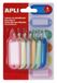 APLI 17133 - Doorschijnende kleur sleutelhangers Assorted 6 u.