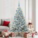 vidaXL Sapin de Noël artificiel pré-illuminé avec set de boules vert 180 cm