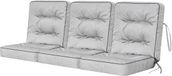 Ibenzoa® Coussin d'assise confortable et résistant aux intempéries pour bancs de jardin et balancelles, gris