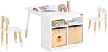 SoBuy KMB113-W Kinderbureau - 60 x 90 x 53 cm - Wit