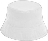 Beechfield Cotton Bob Bucket Hat Unisexe Blanc XL