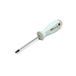 Xcelite Chrome Molybdenum Steel Round Blade Electronics Screwdriver, 2 Head, 1/4" Blade Diameter, 4" Blade Length, Ergonomic Handle, 7 3/4" Overall Length, Red/Grey