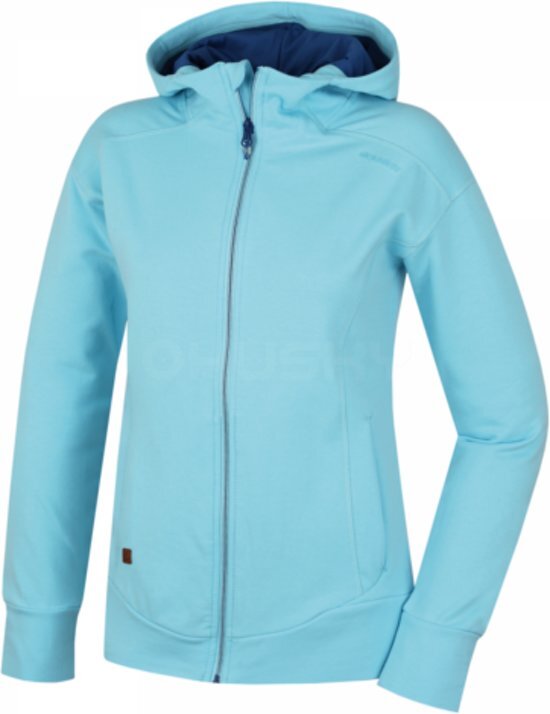 husky outdoor Husky sweatshirt Anah L voor dames met capuchon en rits - Licht Blauw - S