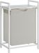 CaliCosy Panier à linge 1 compartiment extensible Gris clair Bois L50 cm