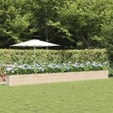 Maison Exclusive Jardinière en acier galvanisé, couleur ivoire, dimensions 580 x 50 x 45 cm