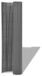 PVC clôture de jardin - Tapis d'intimité double face - 90 x 300 cm - Plastique - Gris clair