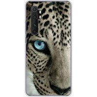 Xiaomi Mi Note 10 Lite Oeil de leopard bedrukt siliconen hoesje