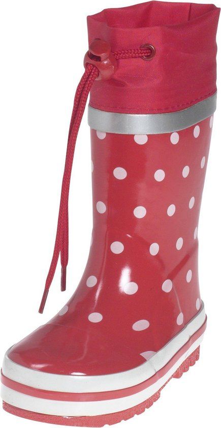 Playshoes Regenlaarzen Kinderen - Rood met Witte Stippen - Maat 20/21