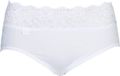 sloggi Romance Dames Midi slip met kant - Wit - Maat 40