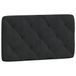 VidaXL Hoofdeind & Voeteind Zwart Polyester 80 cm Breedte 82 cm Hoogte 48 cm