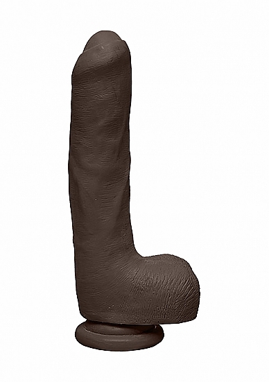 The D Uncut D - 9 Inch with Balls - ULTRASKYN - Chocolate