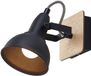Lindby Aylis Buitenspot - 1 Licht - Staal, Hout - Zwart, Licht Hout - E14