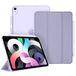 Fintie Hoes voor iPad Air 5e generatie 2022 / iPad Air 4e generatie 2020 met penhouder - Ultradunne beschermhoes met transparante achterkant Case voor iPad Air 10,9 inch, Auto Sleep/Wake, (violet)