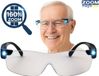 Merkloos Vergrootglas Bril - Loepbril met LED Verlichting - Hobby Vergrootbril - 160% Vergroting - Krasbestendige Glazen - Inc. Opberghoes & Brillendoekje