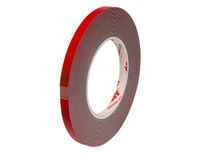 AUTO-PLAST PRODUKT APP Acryl tape, dubbelzijdig plakband, extra sterk, dubbelzijdige waterdichte montageband, rood, 10 m lang, 9 mm breed