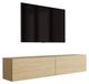 3E 3xE living.com 3xE living Meuble TV suspendu 170 cm, chêne huilé